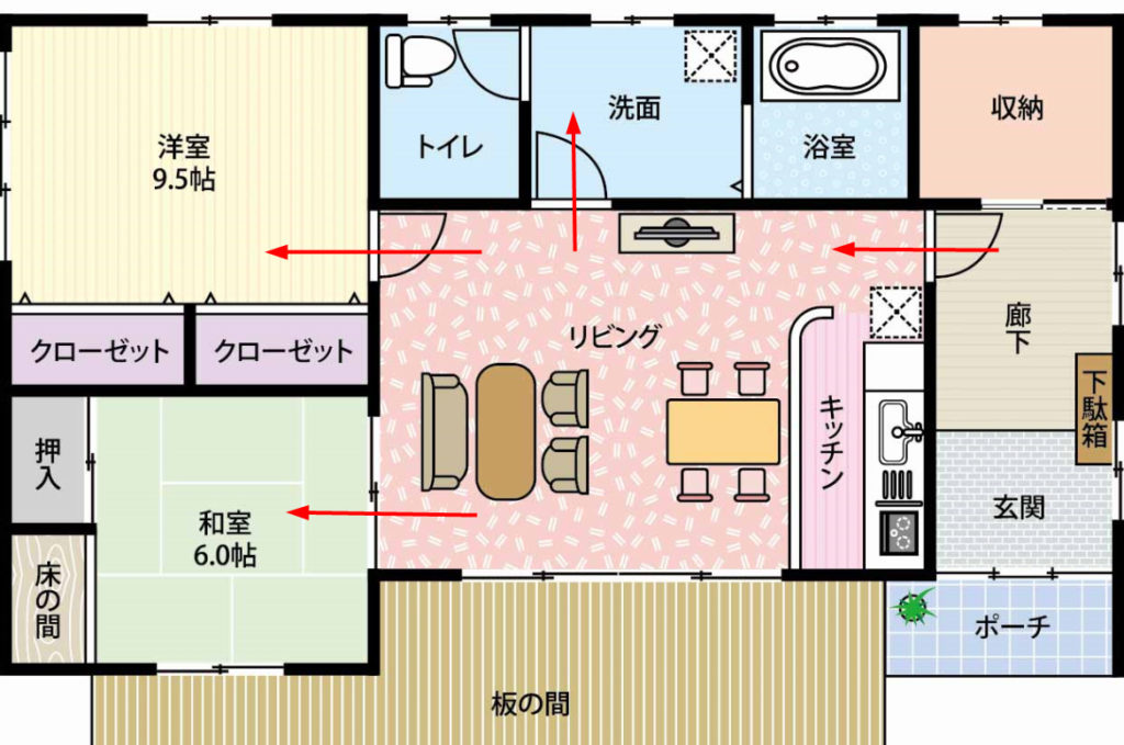 一条工務店の平屋25坪の間取り比較の画像