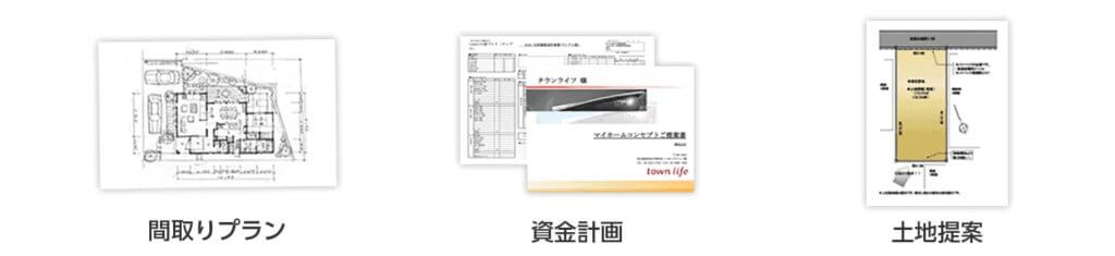 タウンライフ家づくりで貰える資料の画像